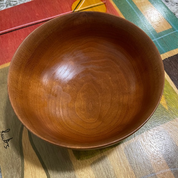 Accents Vintage Wooden Turned Bowl 5 34 X 2 12 Poshmark